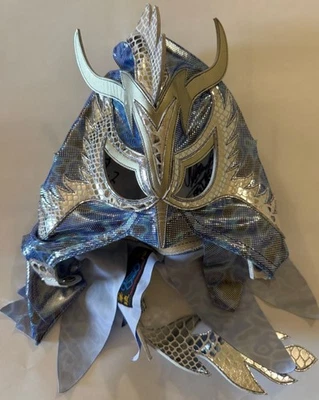 Ultimo Anillo Dragón Máscara Usada de Prestige Wrestling Desglose Nervioso con Certificado de Autenticidad Foto 1 de 4