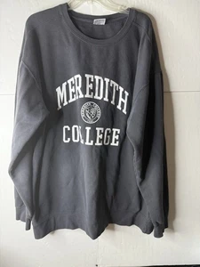 Vintage Style Meredith College Sweatshirt grau Komfort Farben Erwachsene 2XL - Bild 1 von 4
