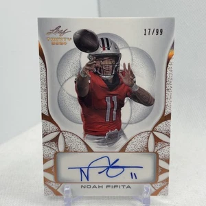 Noah Fifita 2024 Leaf Trinity Football Prospect RC Auto #/99 🔥📈 - Picture 1 of 6