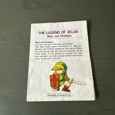 Mapa original de Nintendo The Legend of Zelda mapas y estrategias NES RARO Foto 1 de 4