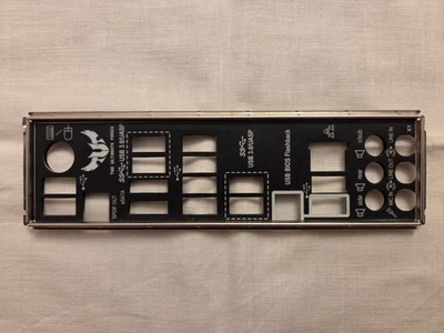 ASUS Sabertooth 990fx r2.0 I/O REAR SHIELD BACKPLATE original - Immagine 1 di 2