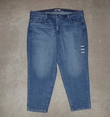 NEW WOMENS LEVIS HIGH WAISTED MOM JEANS SZ 24W M - Image 1 of 4