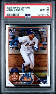 2023 Topps Chrome #8 Mark Vientos Rookie PSA 10 - Imagen 1 de 2