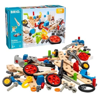 Builder 34587 Construction Set - 136-Piece STEM Toy with Wood and Plastic for... - Image 1 of 4