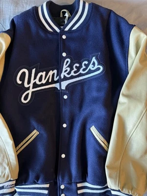 Chaqueta Mitchell & Ness de los Yankees de Nueva York Chaqueta Colección Dugout Cooperstown XXL Foto 1 de 4