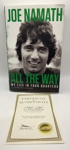 Handsignierte Erstausgabe Joe Namath’s All The Way, My Life In 4 Quarters, 2019 - Bild 1 von 9