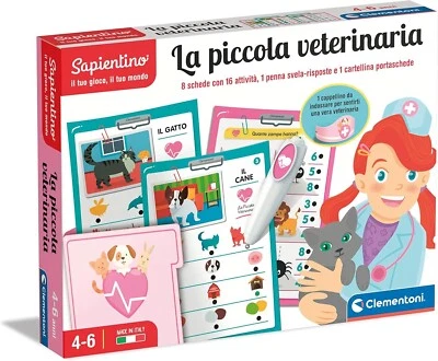 Gioco Sapientino La Piccola Veterinaria con Stetoscopio e Accessori Clementoni - Immagine 1 di 4