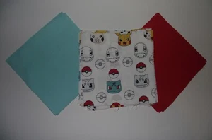 36 - 7" Pokemon Fabric Quilt Blocks - Picture 1 of 1
