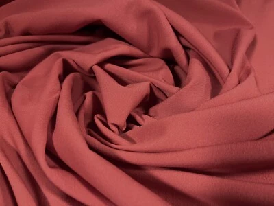 Woven Microfibre Technical Trouser Skirt Jacket Fabric, P/Metre - Plain - Coral - Image 1 of 3