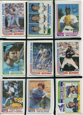 *I - 1982 Topps 28 card lot, Dave Stewart RC, Steve Sax/Dodgers RC, etc NO DUPS! - Image 1 of 4