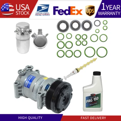 A/C Compressor, Drier, Rapid Seal, Tube & Oil Kit Fits Chevrolet C1500 Suburban - Image 1 of 4