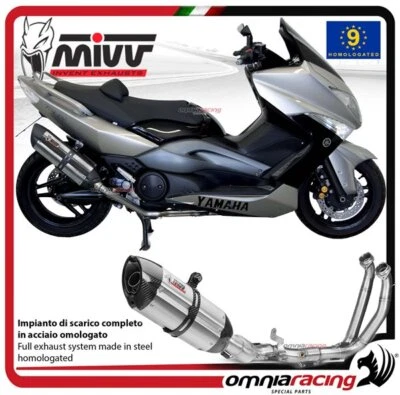 MIVV SUONO Scarico completo omologato 2x1 per YAMAHA TMAX 500 2008>2011 - Immagine 1 di 4