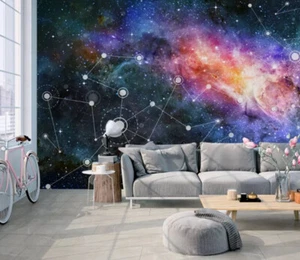 3D Wide Universe M5936 Wallpaper Mural Self Adhesive Removable Stickers - Picture 1 of 12