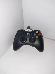 OEM Xbox 360 Black Wireless Controller, with USB wire Works Great, fast shipping - Picture 1 of 10