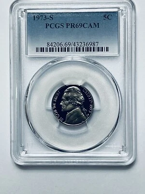 1973-S Jefferson Nickel PCGS PR69CAM - Image 1 of 4
