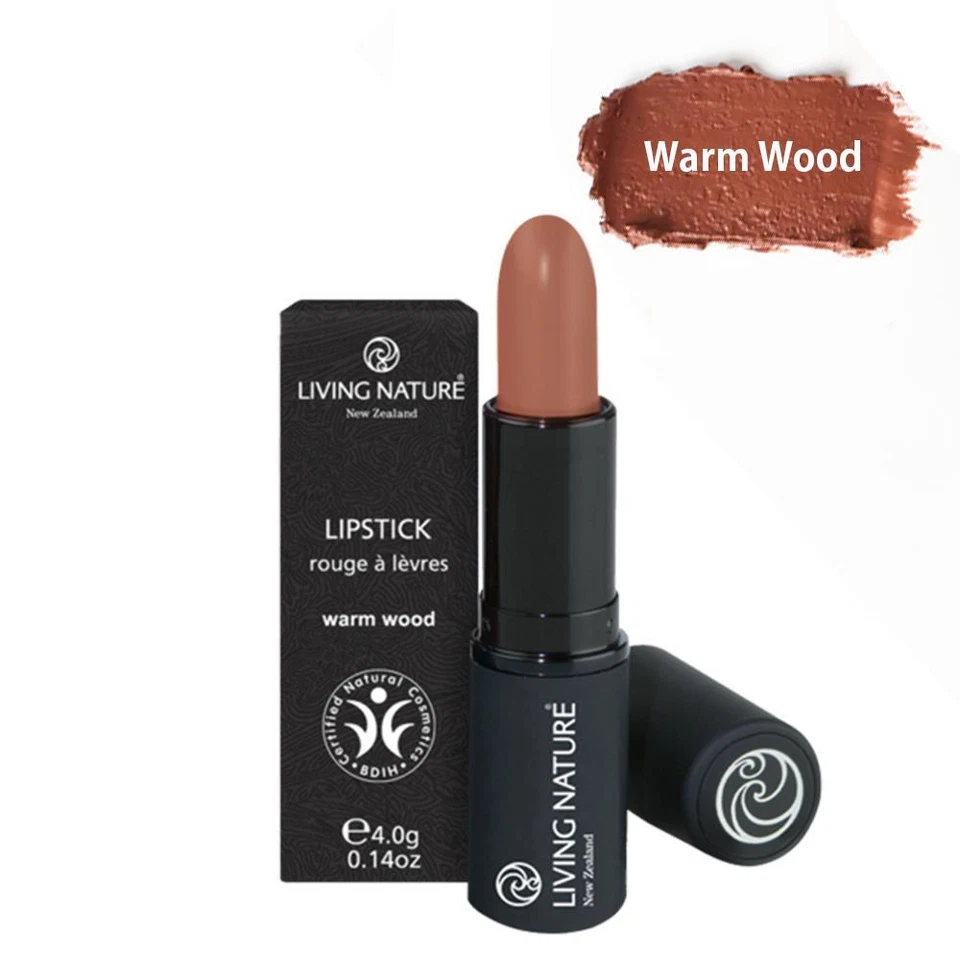 Lápiz labial natural orgánico Living Nature 06 madera cálida 4 g color de larga duración Foto 1 de 1