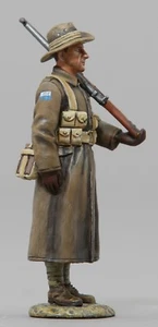 THOMAS GUNN WW1 BRITISH GW080B AUSTRALIAN BLUE QUEENSLAND SENTRY IN GREATCOAT - Picture 1 of 3