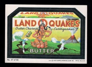 1979 Topps Wacky Packages Series 1 Sticker #37 Land O Quakes 2 Stars EX-MT *be - Picture 1 of 2