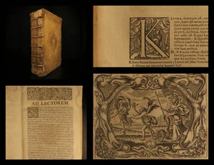 1656 FAMOUS Calepino Dictionary 9 Language Lexicon Gallic Hebrew Greek ENGLISH + - Picture 1 of 12