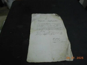 Dokument Urkunde 1844 Schutzpocken Impfungsschein - Picture 1 of 4