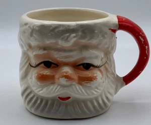 Vintage Weihnachtsmann Gesicht Tasse Weihnachtsmann Henkeltasse Made in Japan 50er Jahre, MCM - Bild 1 von 11
