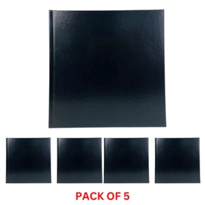 12"x12" Unibind  Black Leather  3mm  Photobook without Window - 5 PACK - Picture 1 of 8