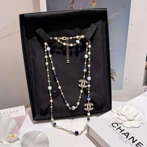 Chanel 24c blue series Medium length chain, necklace - Picture 1 of 9