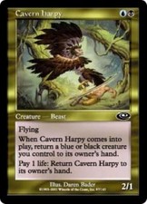WOTC MtG Planeshift Cavern Harpy (C) (Foil) EX