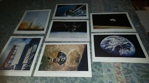 NASA Staturn V Apollo 8 , 9, 10, Rockets Earth Views  Modules Astronauts Lot f 7 - Picture 1 of 10
