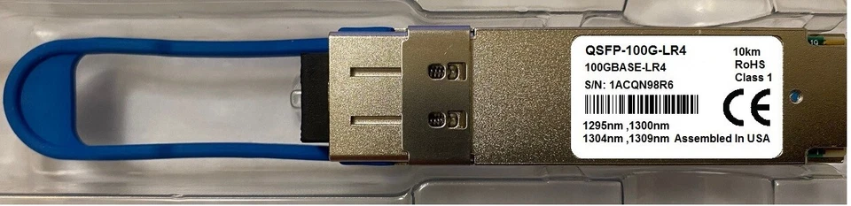Alcatel Lucent QSFP-100G-LR4 Compatible 100GBASE-LR4 QSFP28 LR4 LC 10km over SMF - Image 1 of 1