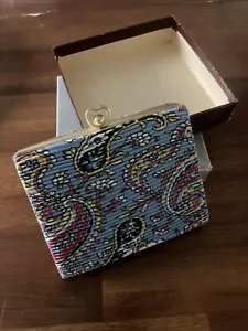 Vintage Kingsbridge Cardvelope Card Wallet & Box Vintage Cards in Case -paisley - Picture 1 of 6