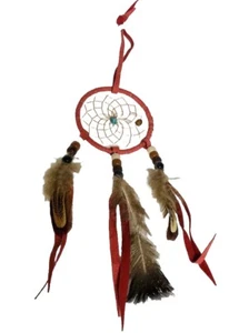 Dream Catcher, Terracotta Colored, 13” Long - Picture 1 of 4
