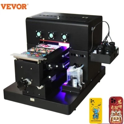 A4 UV-Drucker Flachbett Kleber Etikettendrucker Drucker Printer + UV-Tinte - Bild 1 von 4
