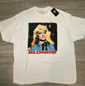 Blondie Band Tour Promo Retro T Shirt Womens 3X Plus Size White Cotton NWT - Picture 1 of 7