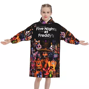 Five Nights at Freddy's Cálida Acogedora Manta con Capucha Sudadera con Capucha Niños Mantas Usables - Imagen 1 de 41