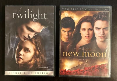 Twilight & The Twilight Saga New Moon. 2 DVD Movies. 3 Disc Set. All Included. - Image 1 of 4
