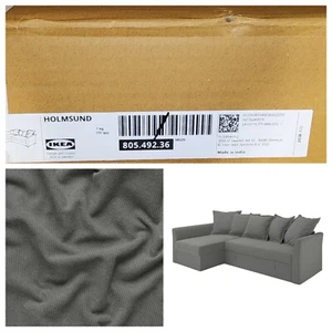 IKEA HOLMSUND Schonbezug Bezug für Schlafteil, 3 Sitzplätze, Borgunda dunkelgrau - Bild 1 von 1