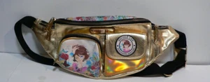 Gebrauchte goldene Nicole Lee Taille Bauchtasche Hollywood USA Cartoon Frau - Bild 1 von 9