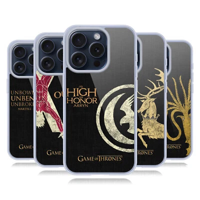 OFFICIAL HBO GAME OF THRONES HOUSE MOTTOS SOFT GEL CASE FOR APPLE iPHONE PHONES - Image 1 of 4