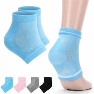Silicone Moisturizing Gel Heel Socks Cracked Dry Foot Skin Care Protectors Sock - Picture 1 of 15