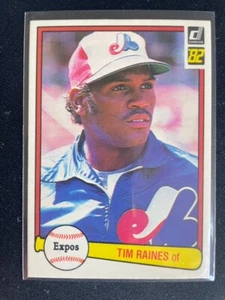 1982 Donruss  #214 Tim Raines EXPOS SECOND YEAR - Picture 1 of 2