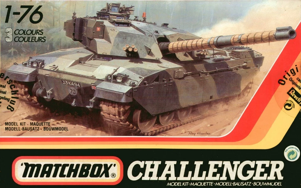 Royal Ordnance Factory FV 4030 CHALLENGER I 1/76 (simile a 1/72) MATCHBOX - Immagine 1 di 1