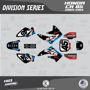 Kit Gráficos para Honda CR 85 2003-2014 CR85 DIVISION-Rojo - Imagen 1 de 6