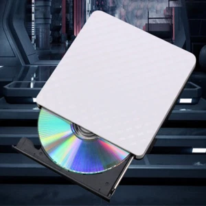 USB 3.0 CD Player High Speed Transfer DVD Recorder for Tablet (White) - Afbeelding 1 van 8