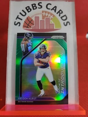 2018 Panini Prizm Rookie Introductions Green Hayden Hurst #RI-8 Ravens - Image 1 of 2