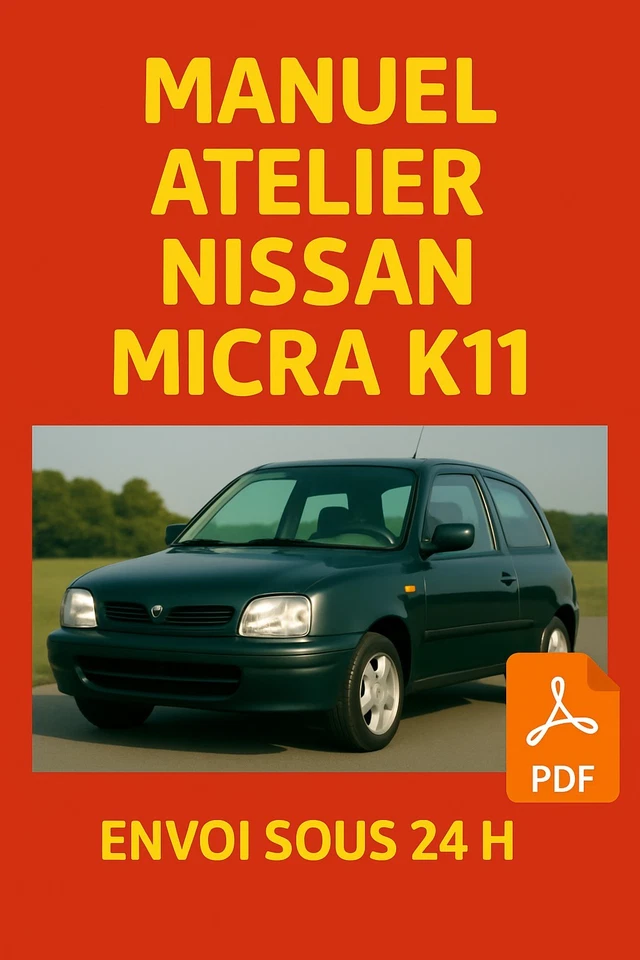 Manuel Atelier NISSAN MICRA K11 Revue Technique RTA 572 Français CD PDF en 24H ! - Photo 1/1