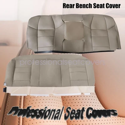 2 PIEZAS Fundas de asiento de cuero para banco trasero Ford F250 F350 Super Duty 2002-2007 color tostado Foto 1 de 4