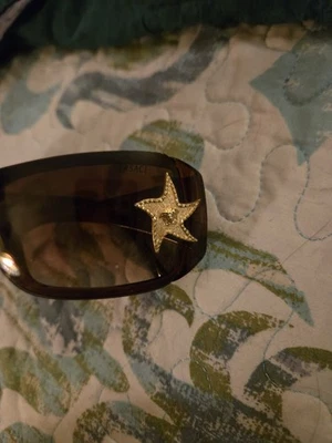 Versace Brown  Shield Sunglasses Unisex Large Size - Image 1 of 4