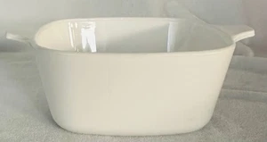 Vintage Corning Ware Square Casserole Dish P-43-B White 700 ml without lid - Picture 1 of 4