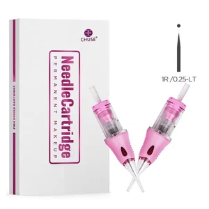 Agujas de tatuaje 1RL 0.25 maquillaje permanente trabajo en línea trazos de cabello aguja de cejas - Imagen 1 de 13